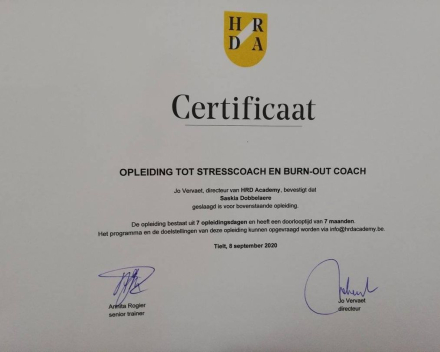 Opleiding tot Stress en burn-out coach